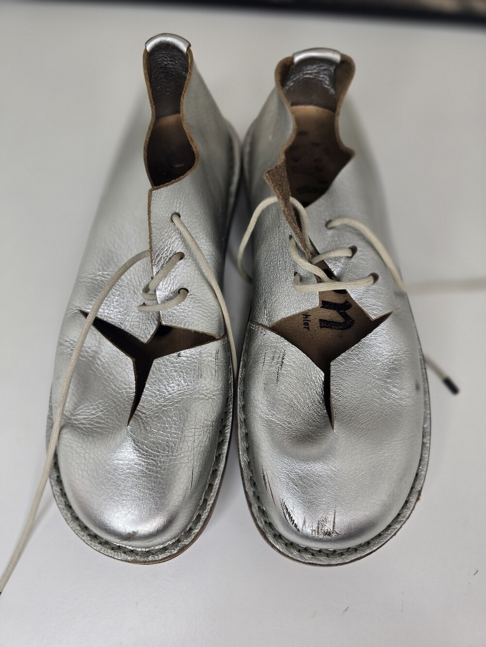 Trippen Kill in Cloud Star Cutout Leather Shoes